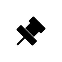 Push pin icon. Pin icon. vector