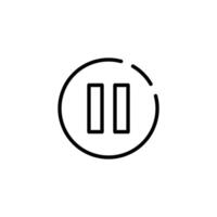 Pause icon. Pause. vector