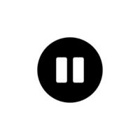 Pause icon. Pause button. Icon. vector
