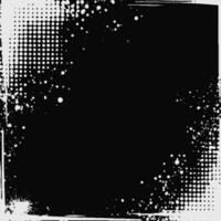 dirty halftone background with rough brush strokes and glitch effects. Distressed, abstract design featuring noise, scratches, and grunge textures. vector