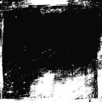 Old worn black background with torn edges. Vintage poster overlay for photo or music cover. Rough grunge frame and scratch effect on aged paper. vector