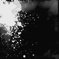 halftone background with distress effects and rough brush strokes. Glitch and noise distortion creating a grunge design with a punk aesthetic. vector