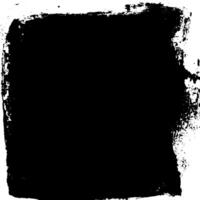 black brush frame with rough edges on a white background. Vintage ink texture with torn, grungy strokes. Perfect for horror or Halloween designs. vector