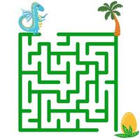 Children's game labyrinth. Find a way out of the maze vector
