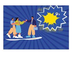 Comic Style Sale Background advertainment vector