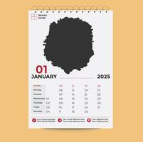 Calendar template design vector