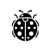 Ladybug icon illustration vector