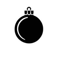 Christmas ball icon isolated on white background vector