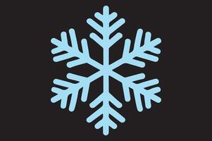 Christmas Snowflake on black background vector