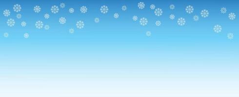 horizontal snowflake background vector