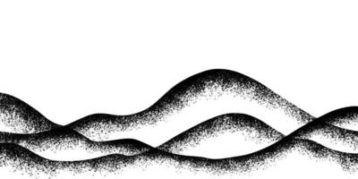 Spray Painted Graffiti mountain icon Sprayed isolated with a white background. graffiti volcano with over spray in black over white. vector