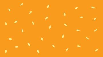 Background sesame bun unique design vector