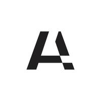 Logo letter A minimalist simple design with blank background vector