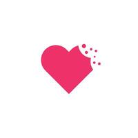 Logo or icon love crumb unique design with blank background vector