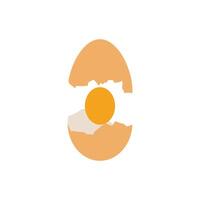 Icon egg crack unique design with blank background vector