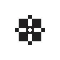 Logo square plus unique design with blank background vector