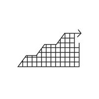 Icon graphic trend move up vector