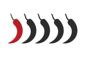 Level spicy unique design with blank background vector
