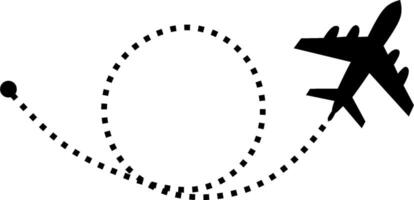 Plane with line for travel promotion. Continuous one line drawing illustration vector