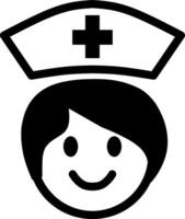 Nurse hat icon graphic illustration. Suitable for website design, logo, app, template, and ui. vector