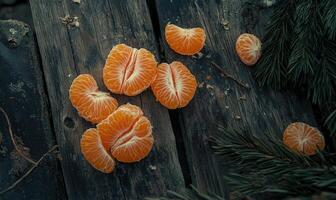 A pile of oranges with one of them cut in half photo