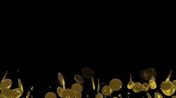 Bitcoin money loop animation video
