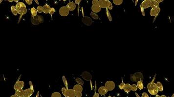 Bitcoin money loop animation video