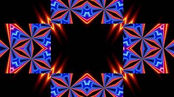 Dynamic neon light patterns for captivating VJ loop performances video