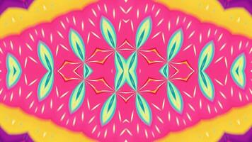 Colorful geometric patterns come to life in mesmerizing VJ loop experiences video