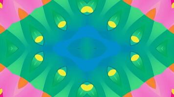 Colorful kaleidoscope patterns for mesmerizing visual performances video