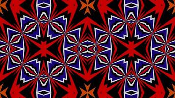 Captivating patterns dance across vibrant orange background for VJ Loop creation video