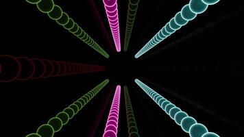 Endless vibrant patterns flow in a mesmerizing kaleidoscope loop video