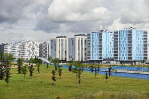 06-26-2017, View of the modern building at Vitoria-Gasteiz, Araba, Basque Country, Euskadi, Spain photo
