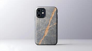 Stylish and Elegant Phone Case with Marble Design Featuring Unique Textures and Earthy Tones on a Clean Surface for Modern Look and Premium Feel photo