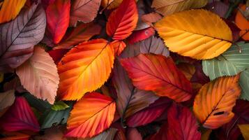 Vibrant Autumn Foliage Capturing the Essence of Fall Season photo