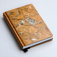 Elegant Brown Marble Pattern Notebook with a Textured Cover for Stylish Writing, Note Taking, or Journaling, Perfect for Office, Home, or School Use photo