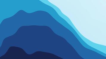 Animated blue wavy abstract background video