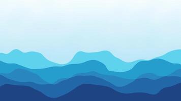 Blue wave abstract motion background, Free animated background video