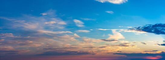 Sunset sky background photo
