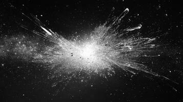 A powerful burst of energy radiates outward, creating a mesmerizing display of chaos and motion photo
