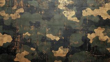 The intricate patterns of green and tan hues create a unique visual experience photo