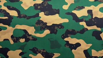 Bold green and brown blend for a striking camouflage, symbolizing nature's adaptability photo