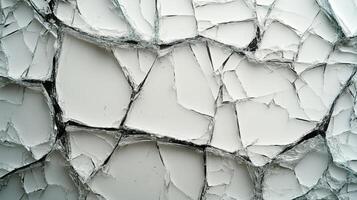The surface displays a captivating array of cracked patterns in subtle light, creating depth photo