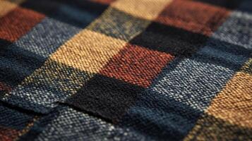 Soft textile features a blend of warm colors, perfect for crafting or decorating cozy spaces photo