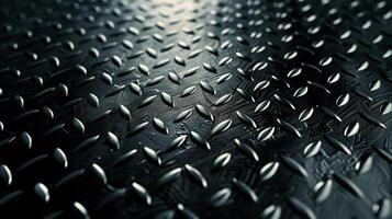 An image showing a textured metallic diamond plate background with a shiny surface finish photo