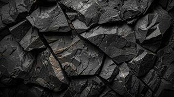 This is a highresolution image capturing an abstract black rock textured background photo
