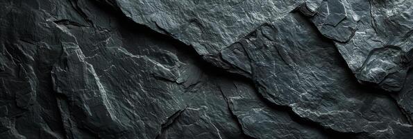 Dark Slate Stone Texture Background creates a rugged and natural vibe in design projects photo