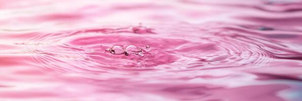 A beautiful and tranquil image of still water reflecting a soft pink hue, making it perfect for artistic designs and calming backgrounds that evoke peace and serenity in any environment photo