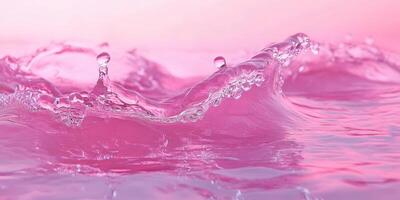 This stunning digital image of water showcases a captivating pink hue, creating a serene atmosphere perfect for design projects and backgrounds that inspire creativity and tranquility photo