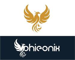 bird and symbol logo with name of bird customizable vector